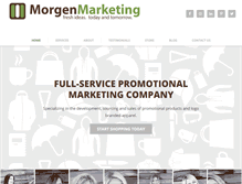 Tablet Screenshot of morgenmarketing.com